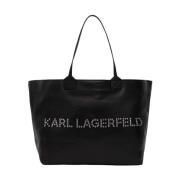 Elegante Zwarte Tote Tas Karl Lagerfeld , Black , Dames