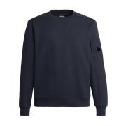 Diagonal Raised Sweatshirt in Navy C.p. Company , Blue , Heren