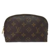 Pre-owned Canvas pouches Louis Vuitton Vintage , Brown , Dames