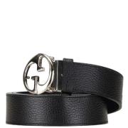 Pre-owned Leather belts Gucci Vintage , Black , Dames