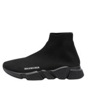 Pre-owned Leather sneakers Balenciaga Vintage , Black , Heren