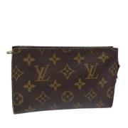 Pre-owned Canvas pouches Louis Vuitton Vintage , Brown , Dames