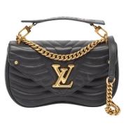 Pre-owned Leather louis-vuitton-bags Louis Vuitton Vintage , Black , D...