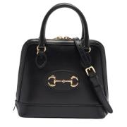 Pre-owned Leather handbags Gucci Vintage , Black , Dames