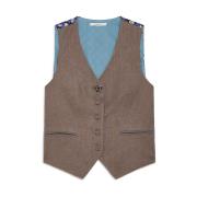 Gestreept Vest Alternatief Voorstel Maliparmi , Gray , Dames