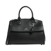 Zwarte Shopper Tas Armani Exchange , Black , Dames