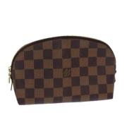 Pre-owned Canvas pouches Louis Vuitton Vintage , Brown , Dames