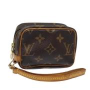 Pre-owned Canvas pouches Louis Vuitton Vintage , Brown , Dames