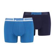 Stretch Katoenen Boxershort Pak - Les Bleus Puma , Blue , Heren