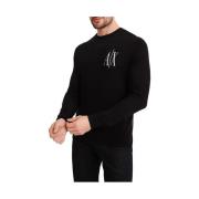 Stijlvolle Sweaters Collectie Armani Exchange , Black , Heren