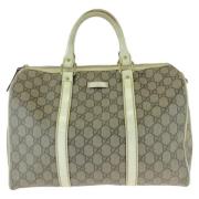 Pre-owned Canvas handbags Gucci Vintage , Gray , Dames