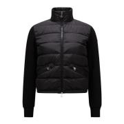 Stijlvolle Zip-Up Cardigan Moncler , Black , Dames