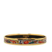 Pre-owned Metal bracelets Hermès Vintage , Yellow , Dames