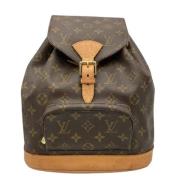 Pre-owned Leather backpacks Louis Vuitton Vintage , Brown , Dames