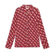 Poppy Jersey Shirt Maliparmi , Red , Dames