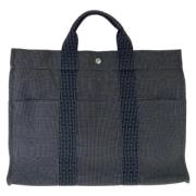 Pre-owned Canvas totes Hermès Vintage , Black , Dames