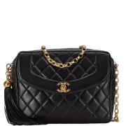 Pre-owned Leather crossbody-bags Chanel Vintage , Black , Dames