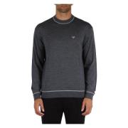 Wollen Crewneck Trui Emporio Armani , Gray , Heren