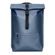 Waterdichte Rolltop Rugzak met Laptopvak Rains , Blue , Dames