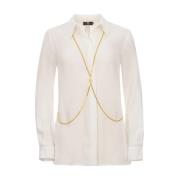 Stijlvolle Blouse voor Vrouwen Elisabetta Franchi , White , Dames