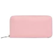 Pre-owned Canvas wallets Hermès Vintage , Pink , Dames