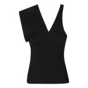 Criss Cross Top Courrèges , Black , Dames