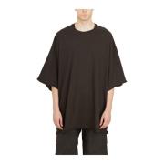 Donker Stof T-Shirt Rick Owens , Gray , Heren