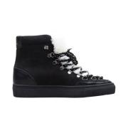 Zsp2.mt nubuck en faux-fur hoge sneakers Zespà , Black , Dames