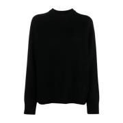 Round-neck Knitwear Loulou Studio , Black , Dames