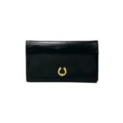 Pre-owned Leather wallets Gucci Vintage , Black , Dames