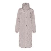 Quilt Jacket met Ritsdetails Kaffe , Gray , Dames