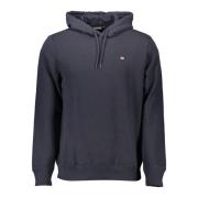 Blauwe hoodie met logo Napapijri , Blue , Heren