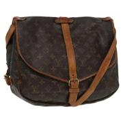 Pre-owned Canvas louis-vuitton-bags Louis Vuitton Vintage , Brown , Da...