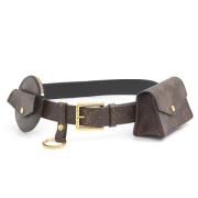 Pre-owned Canvas belts Louis Vuitton Vintage , Brown , Dames