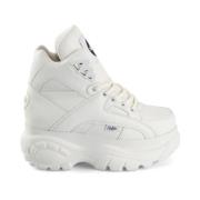 Klassieke hoge trainer met wolkachtig design Buffalo , White , Dames