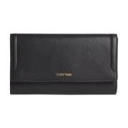 Verhoogde Trifold LG Portemonnees Calvin Klein , Black , Dames