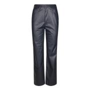 Rechte Pijp Broek Rotate Birger Christensen , Blue , Dames