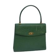 Pre-owned Leather handbags Louis Vuitton Vintage , Green , Dames