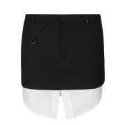 Stijlvolle Mini Rok voor Vrouwen Ssheena , Black , Dames