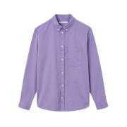 Andrew Classic denim shirt Wood Wood , Purple , Heren