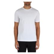 Essentiële Katoenen Logo T-shirt Emporio Armani , White , Heren