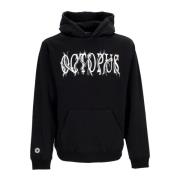 Tentacles Logo Zwarte Hoodie Octopus , Black , Heren