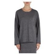 Zachte Viscose Wol Kasjmier Trui Replay , Gray , Dames