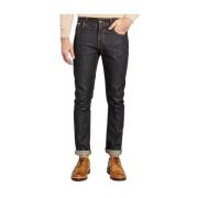 Grim Tim Selvedge denim Nudie Jeans , Blue , Heren