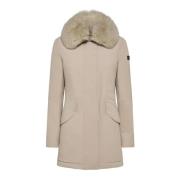 Stijlvolle Winterjas Peuterey , Beige , Dames