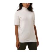 Roll Neck Gebroken Witte Top Minus , White , Dames