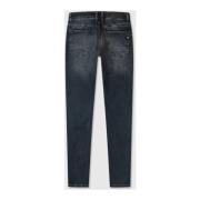 Klassieke Donkerblauwe Skinny Jeans Pure Path , Blue , Heren