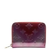 Pre-owned Leather wallets Louis Vuitton Vintage , Pink , Dames