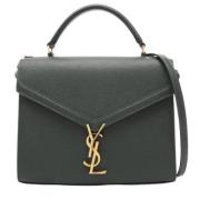 Pre-owned Leather handbags Yves Saint Laurent Vintage , Green , Dames