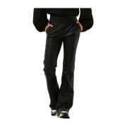 Flared Dames Broek Zwart Ibana , Black , Dames